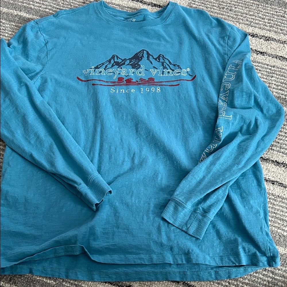 Like new! Vineyard Vines Teal Long Sleeve Shirt for Men